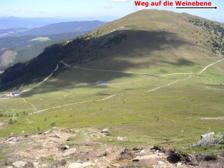Blick von der Hühnerstütze nach Norden